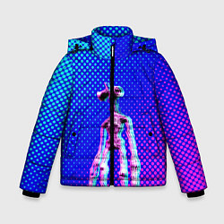 Куртка зимняя для мальчика Siren Head - Helloween, цвет: 3D-черный