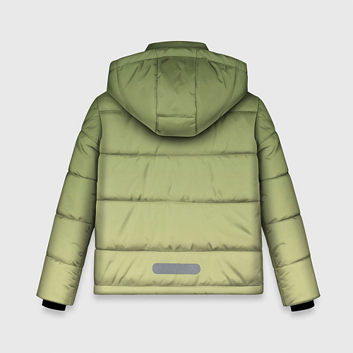 Зимняя куртка для мальчика Чернильная сова силуэт / 3D-Черный – фото 2