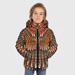 Куртка зимняя для мальчика Оперение: орел, цвет: 3D-красный — фото 2