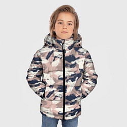 Куртка зимняя для мальчика Кремовый камуфляж, цвет: 3D-черный — фото 2