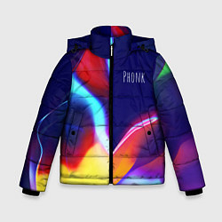 Куртка зимняя для мальчика Phonk Neon, цвет: 3D-черный