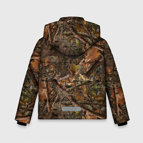 Зимняя куртка для мальчика Охотничий камуфляж / 3D-Черный – фото 2