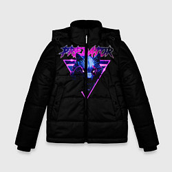 Куртка зимняя для мальчика Хищник неон, цвет: 3D-черный