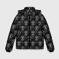 Куртка зимняя для мальчика СССР ПАТТЕРН, цвет: 3D-черный