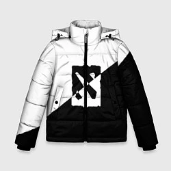 Куртка зимняя для мальчика DOTA2, цвет: 3D-черный