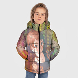 Куртка зимняя для мальчика Урарака Очако, цвет: 3D-светло-серый — фото 2