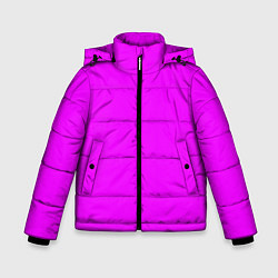 Куртка зимняя для мальчика Маджента без рисунка, цвет: 3D-черный