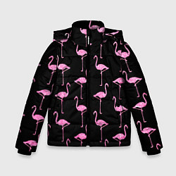 Куртка зимняя для мальчика Фламинго Чёрная, цвет: 3D-черный