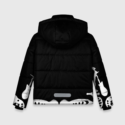 Зимняя куртка для мальчика ГРАЖДАНСКАЯ ОБОРОНА, / 3D-Светло-серый – фото 2