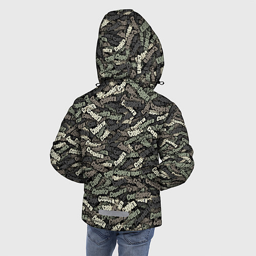 Зимняя куртка для мальчика Камуфляж - Серёга / 3D-Красный – фото 4