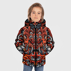 Куртка зимняя для мальчика Cyber Samurai, цвет: 3D-черный — фото 2