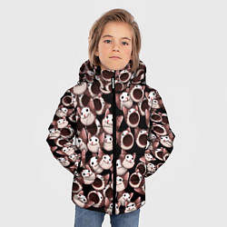 Куртка зимняя для мальчика Popping cats, цвет: 3D-красный — фото 2