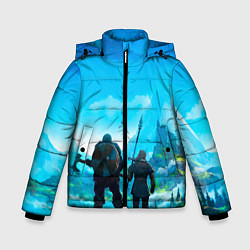 Куртка зимняя для мальчика Вальгала, цвет: 3D-светло-серый