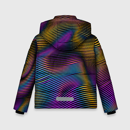 Зимняя куртка для мальчика Современная абстракция / 3D-Черный – фото 2