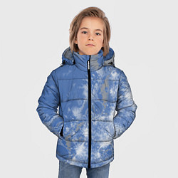 Куртка зимняя для мальчика Летающие треугольники, цвет: 3D-черный — фото 2