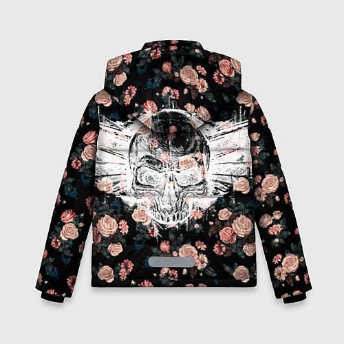Зимняя куртка для мальчика Death and roses / 3D-Черный – фото 2