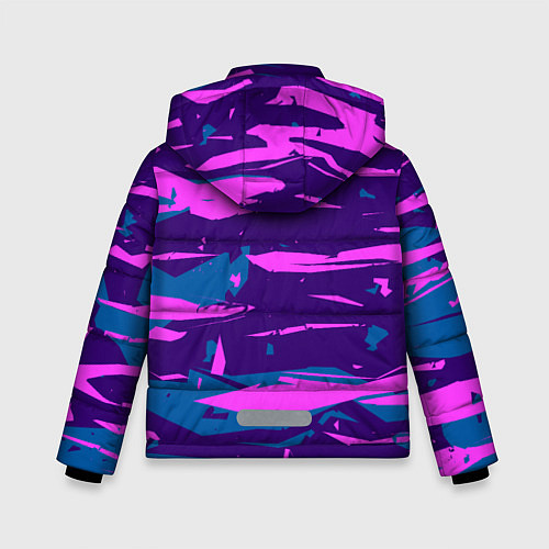 Зимняя куртка для мальчика CYBERSTYLE NEON CAMOUFLAGE / 3D-Черный – фото 2