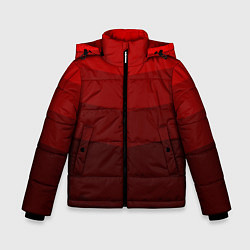 Куртка зимняя для мальчика Красный Градиент, цвет: 3D-черный