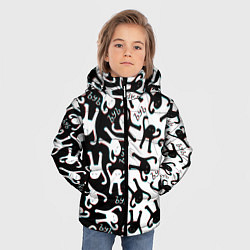 Куртка зимняя для мальчика МЕМ КОТ ЪУЪ СЪУКА, цвет: 3D-черный — фото 2