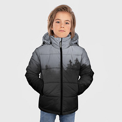 Куртка зимняя для мальчика Лес в дыму, цвет: 3D-красный — фото 2