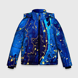 Куртка зимняя для мальчика СИНИЙ ГРАНИТ, цвет: 3D-черный