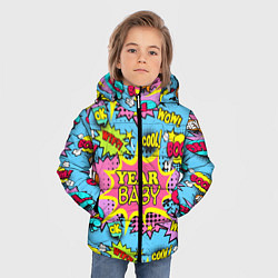 Куртка зимняя для мальчика Year baby Pop art print, цвет: 3D-черный — фото 2
