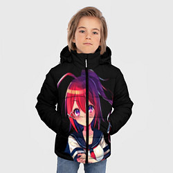 Куртка зимняя для мальчика ДЕВОЧКА АНИМЕ, цвет: 3D-черный — фото 2