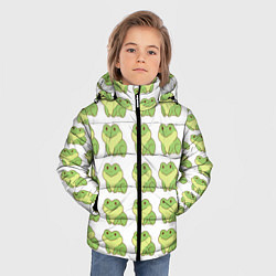 Куртка зимняя для мальчика Лягушки, цвет: 3D-черный — фото 2
