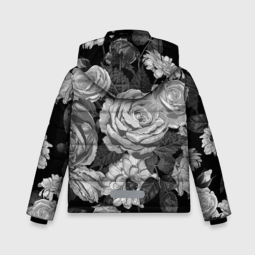 Зимняя куртка для мальчика Розы / 3D-Черный – фото 2
