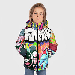 Куртка зимняя для мальчика Friday night funkin, цвет: 3D-черный — фото 2