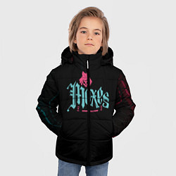 Куртка зимняя для мальчика Cyberpunk - Moxes, цвет: 3D-черный — фото 2