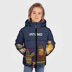 Куртка зимняя для мальчика Unturned, цвет: 3D-светло-серый — фото 2