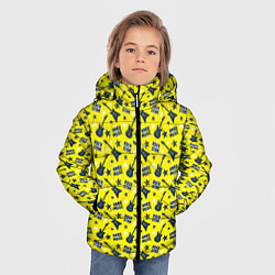 Куртка зимняя для мальчика Рок-звезда, цвет: 3D-черный — фото 2