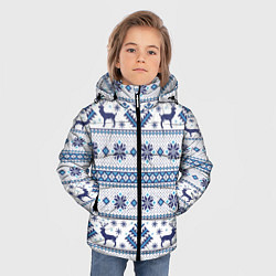 Куртка зимняя для мальчика Русские народные узоры, цвет: 3D-светло-серый — фото 2