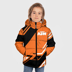 Куртка зимняя для мальчика KTM КТМ SPORT, цвет: 3D-светло-серый — фото 2
