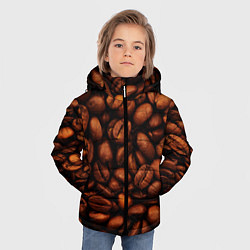 Куртка зимняя для мальчика Кофе 3D, цвет: 3D-черный — фото 2
