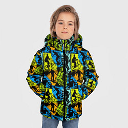 Куртка зимняя для мальчика Extreme, цвет: 3D-черный — фото 2