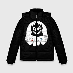 Куртка зимняя для мальчика CUPHEAD THE MATRIX, цвет: 3D-черный