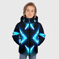 Куртка зимняя для мальчика НЕОНОВЫЕ СТРЕЛКИ 3D, цвет: 3D-черный — фото 2