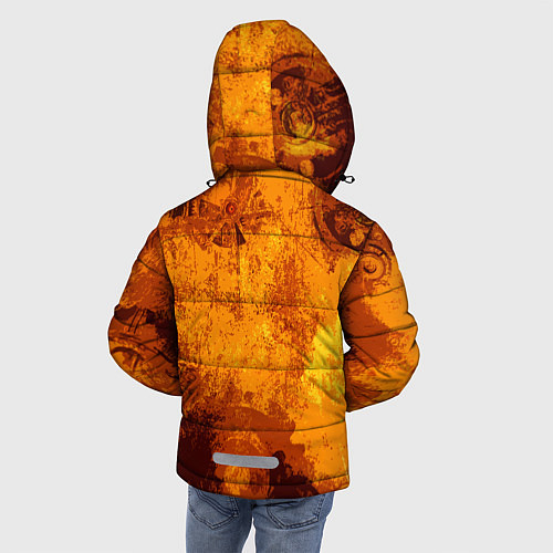 Зимняя куртка для мальчика Стимпанк / 3D-Светло-серый – фото 4