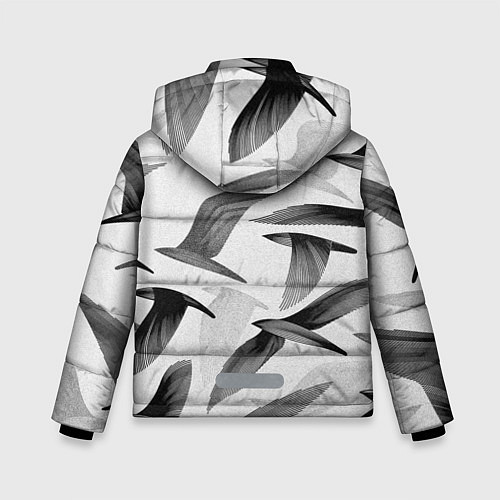 Зимняя куртка для мальчика Барбер / 3D-Черный – фото 2