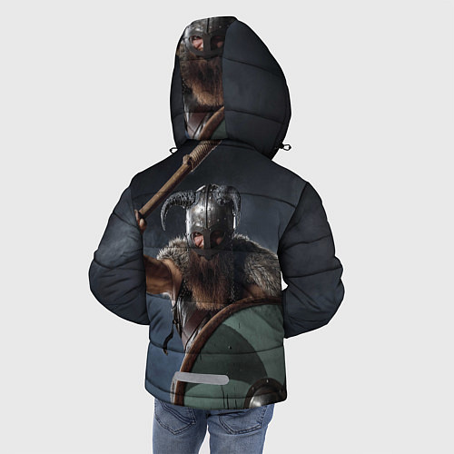 Зимняя куртка для мальчика Viking Valheim / 3D-Светло-серый – фото 4
