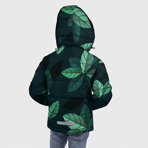 Зимняя куртка для мальчика Листва / 3D-Красный – фото 4