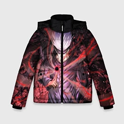 Куртка зимняя для мальчика Магическая битва, цвет: 3D-черный