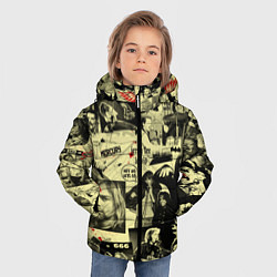 Куртка зимняя для мальчика РОК КУМИРЫ, цвет: 3D-черный — фото 2