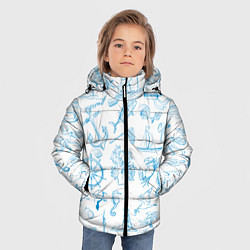 Куртка зимняя для мальчика Морская тема, цвет: 3D-светло-серый — фото 2