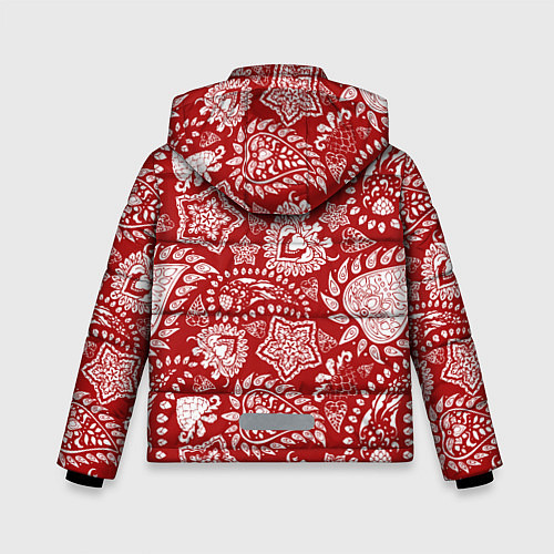 Зимняя куртка для мальчика Фракталы / 3D-Черный – фото 2