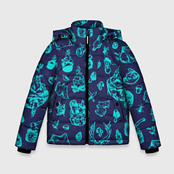 Куртка зимняя для мальчика Поход, цвет: 3D-черный