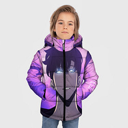 Куртка зимняя для мальчика Поднятие уровня в одиночку, цвет: 3D-черный — фото 2