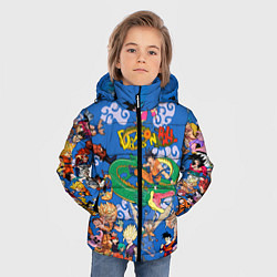 Куртка зимняя для мальчика Dragon ball Super, цвет: 3D-светло-серый — фото 2